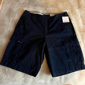 Abercrombie & Fitch Men's Dark Navy Button Fly Cargo Shorts NWT